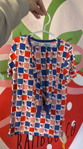 Ears Red White & Blue Short Sleeve & Long Pants Set