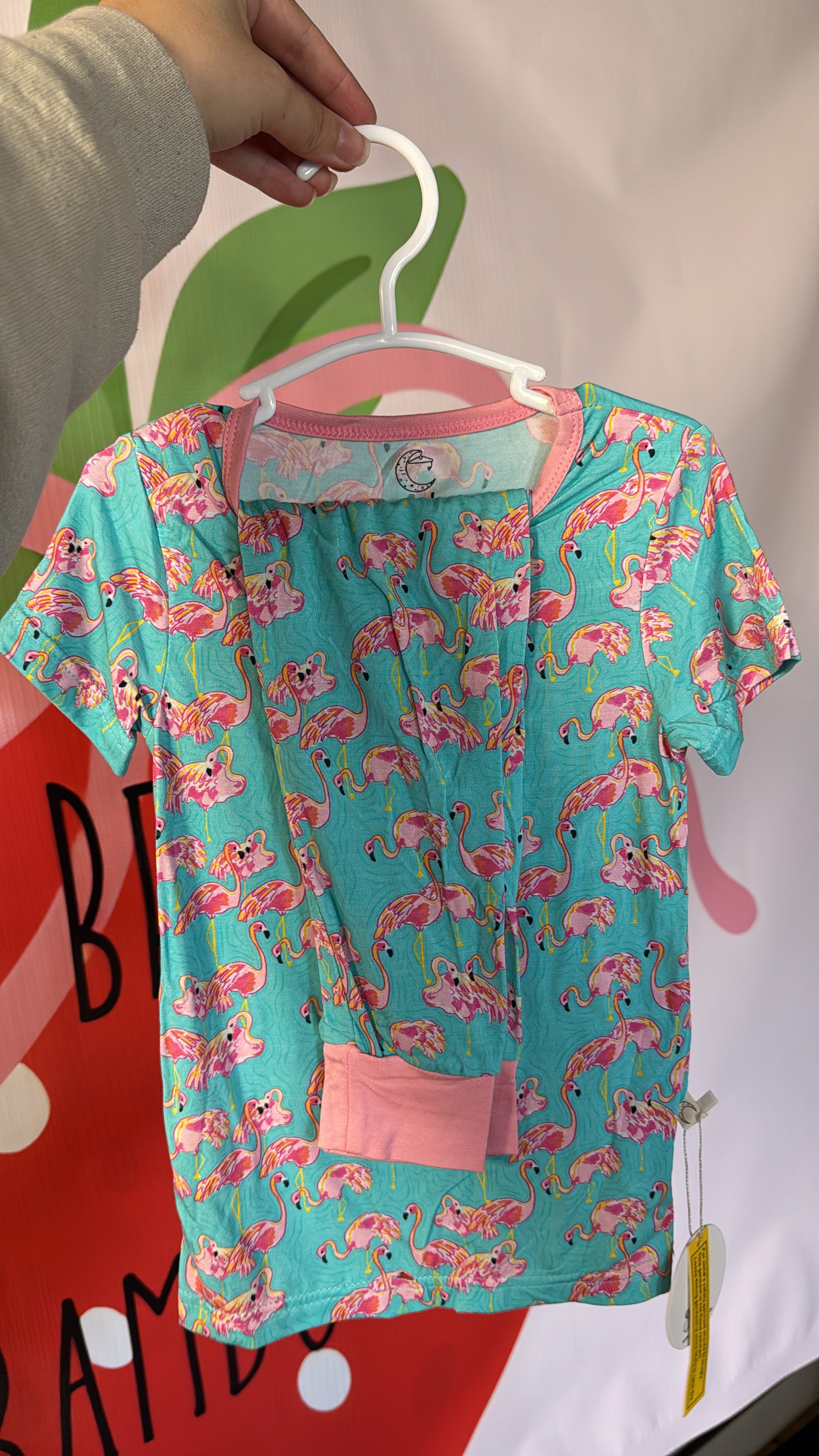 Flamingo Short Sleeve & Long Pants Set