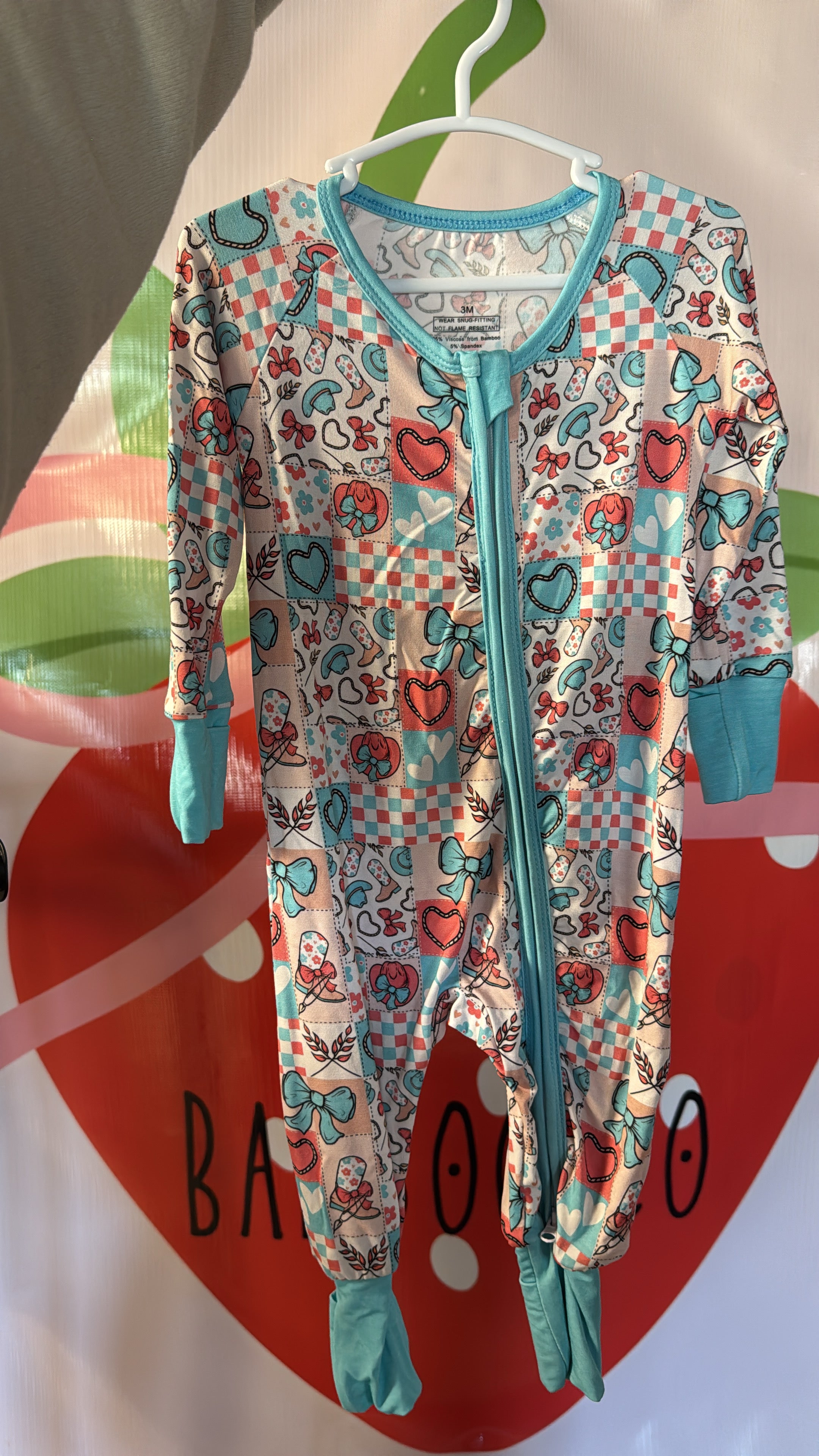 Pink & Blue Western Zippy