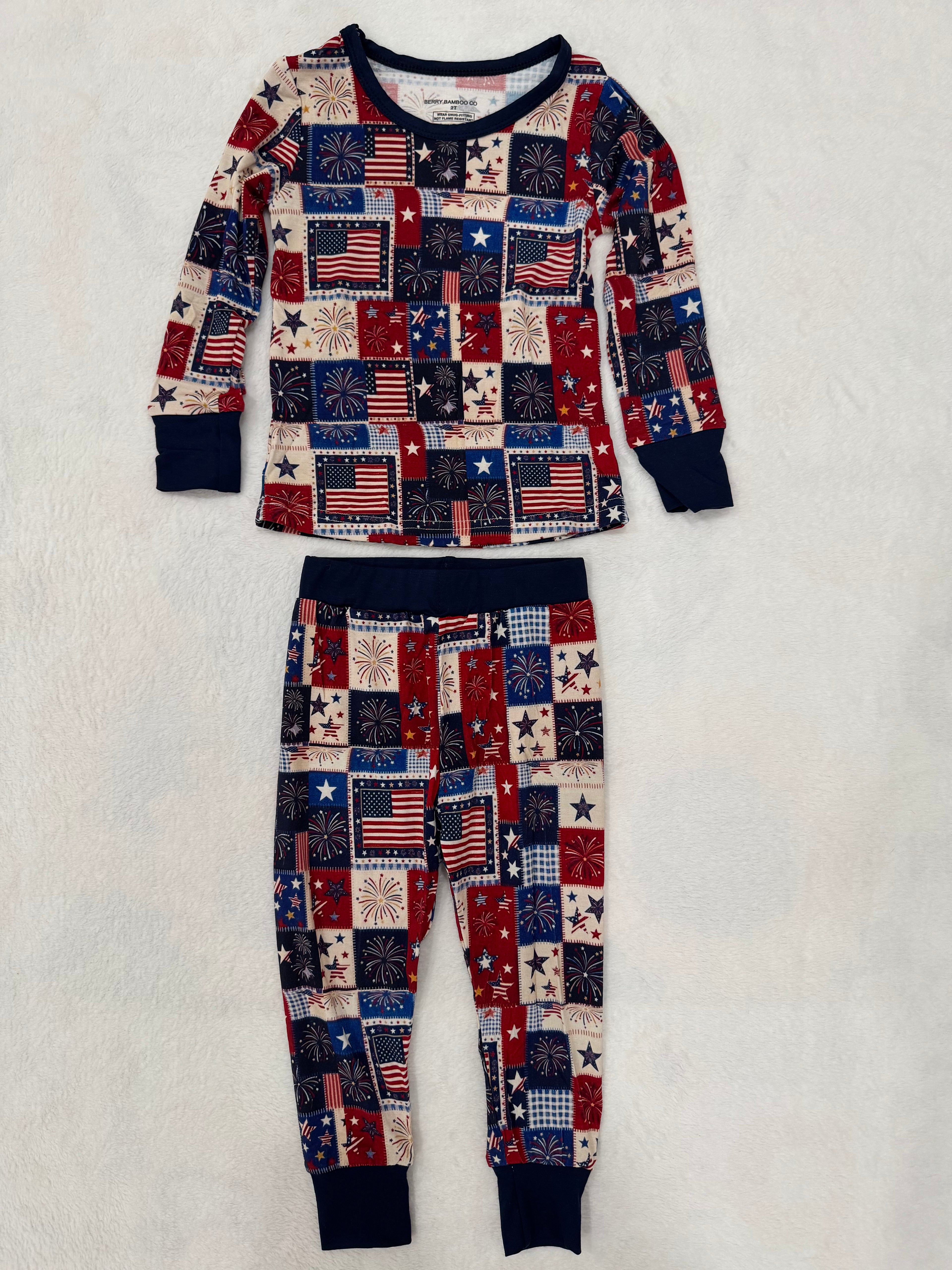 Patchwork Long Sleeve & Pants Set