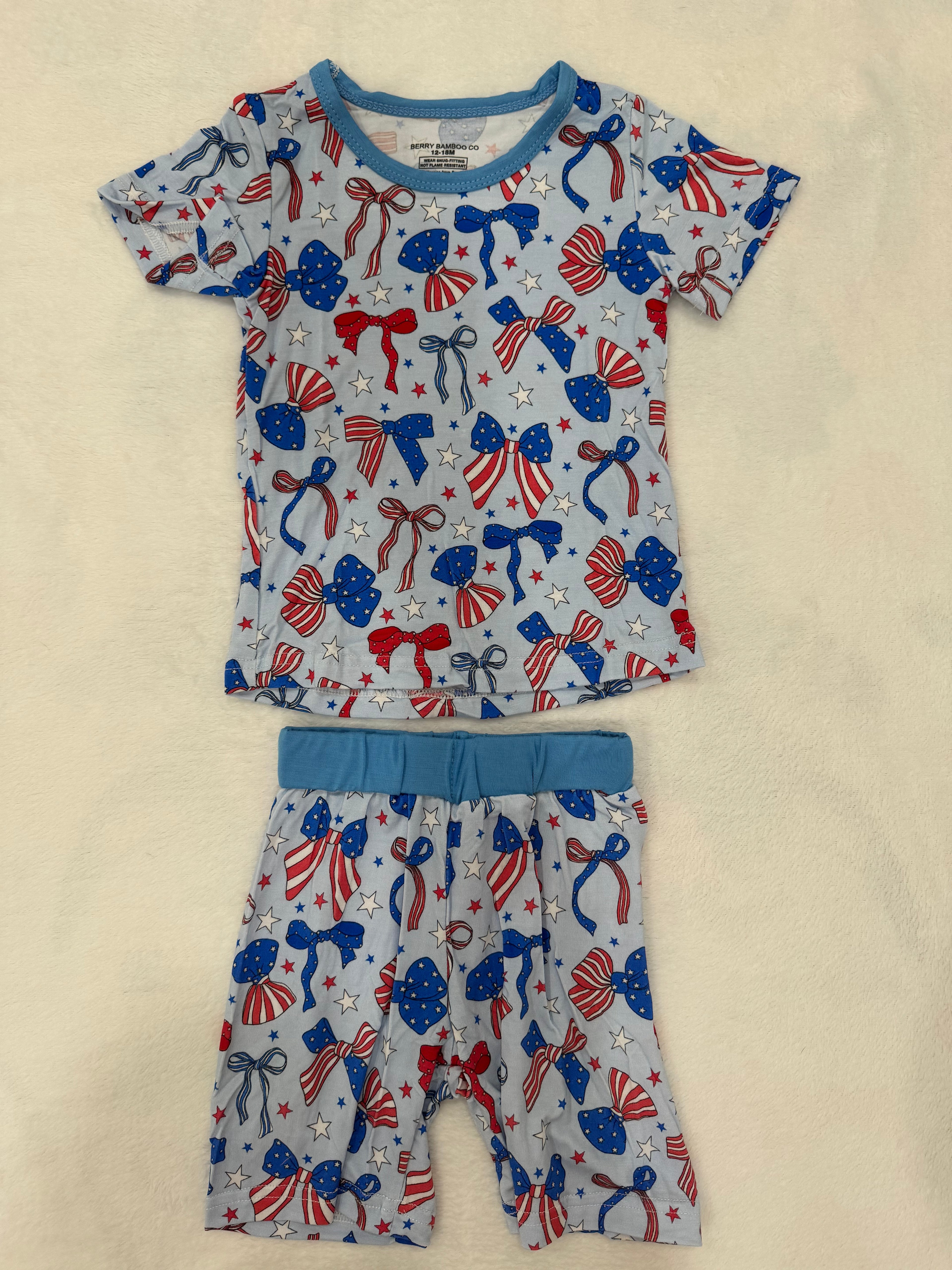 Bows Short Sleeve & Shorts Set