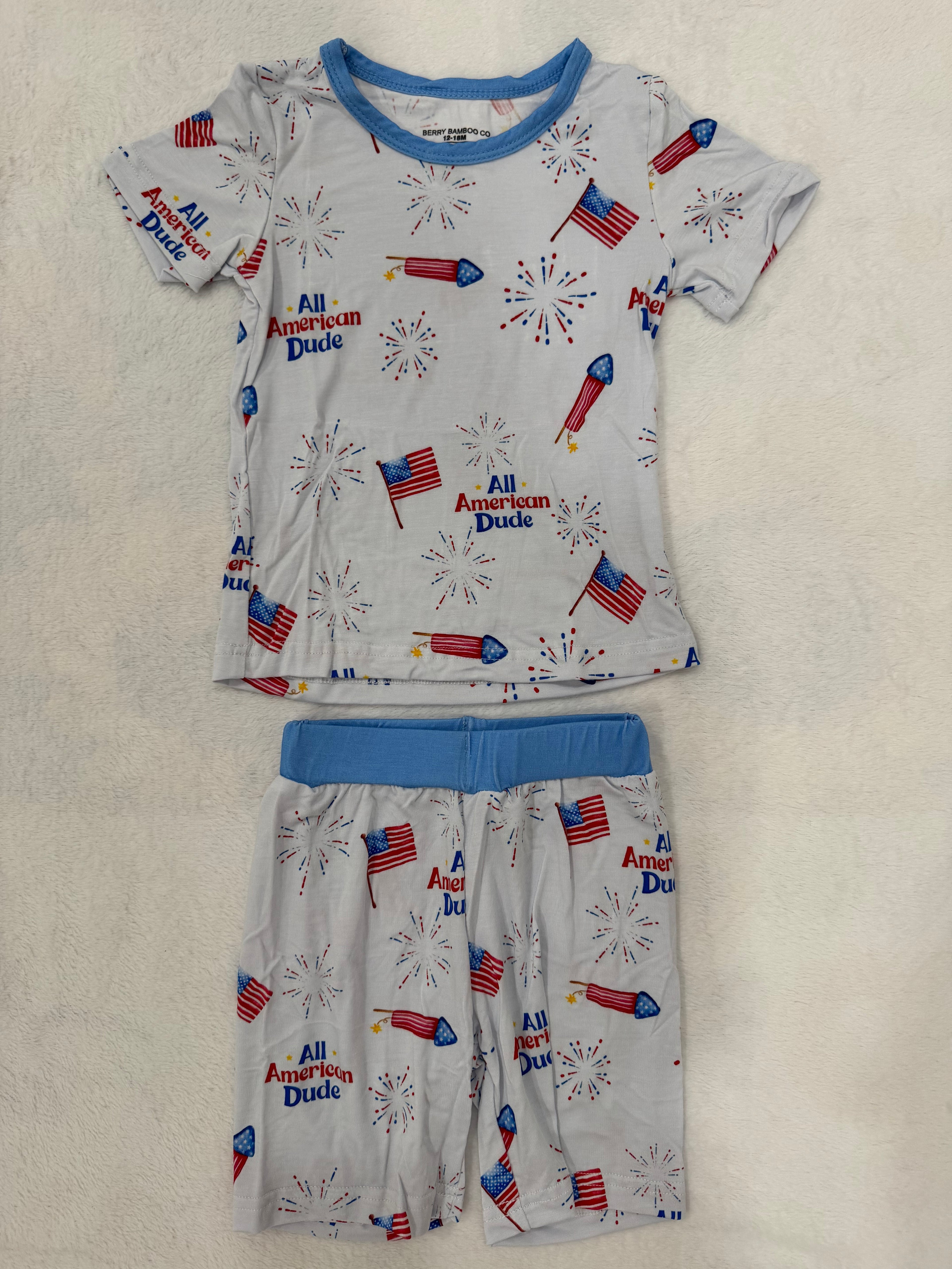 All American Dude Short Sleeve & Shorts Set